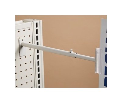 Adjustable Grip Telescopic Sign Holder for Pegboard Displays - Image 1
