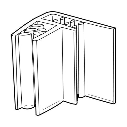 Gripper Scan Plate Flag Holder - PVC Clear 90 Degree Angle - Image 2