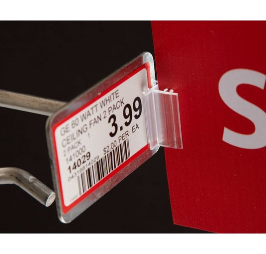 Gripper Scan Plate Flag Holder - PVC Clear 90 Degree Angle - Image 1