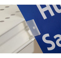 Self-Piercing Flag Holder for Standard Shelf Channels