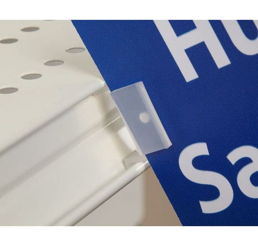 Self-Piercing Flag Holder for Standard Shelf Channels - Image 1