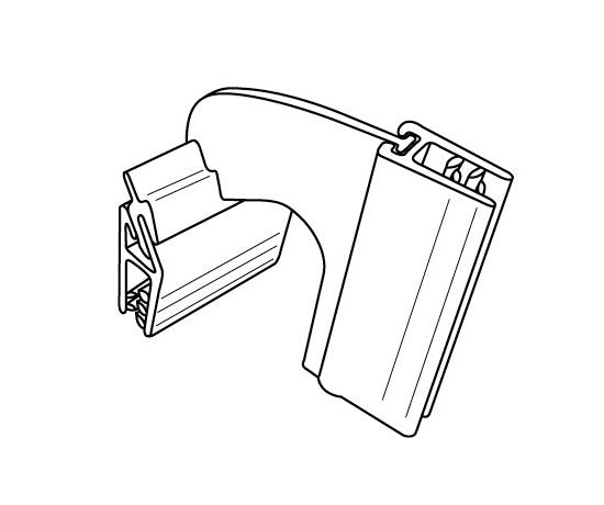 Clear Gripper Extended Sign Holder for Flag Displays - Image 2