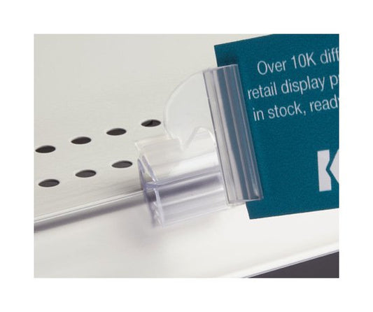 Clear Gripper Extended Sign Holder for Flag Displays - Image 1