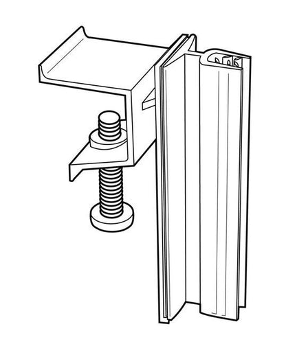 Clear PVC Channel Mount Gripper Sign Holder - Image 2