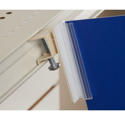 Clear PVC Channel Mount Gripper Sign Holder - Image 1