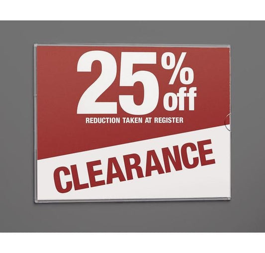 Magnetic Wall-Mount Sign Holder for 8-1/2" x 11" Signs - Image 1