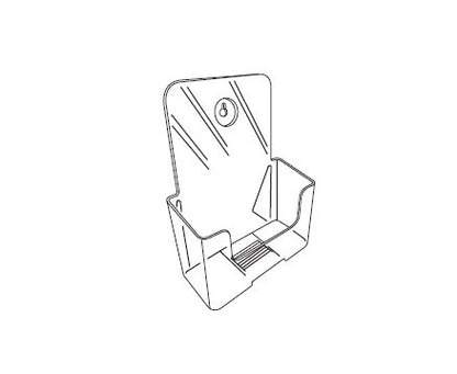 Large Literature Holder with Wall Mount Hole - Image 2
