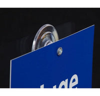 Heavy-Duty Suction Cup Sign Holder with Zinc Plated Metal Screw