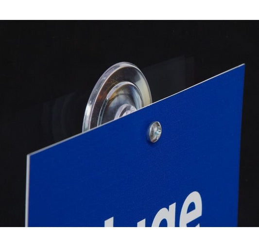 Heavy-Duty Suction Cup Sign Holder with Zinc Plated Metal Screw - Image 1