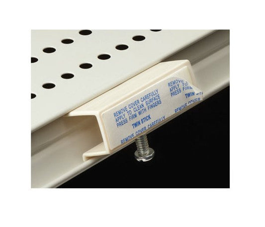Beige Shelf Channel Adapter with Screw - Image 1