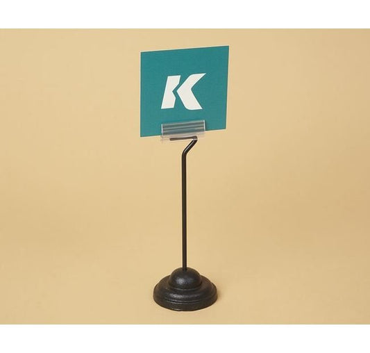 Weighted Base Sign Holder with Gripper - 6'' Height - Image 1