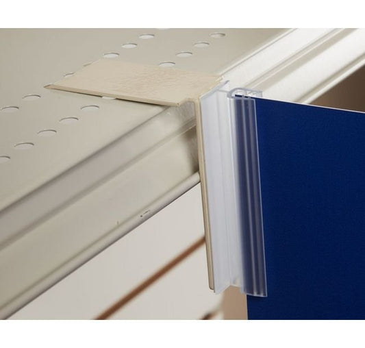 0.100" Grip Capacity Metal Shelf-Top Sign Holder - Image 1