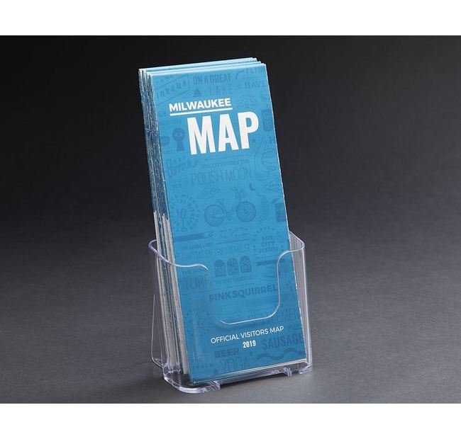 Crystal Clear Single-Pocket Literature Holder with Versatile Mounting Option - Image 1