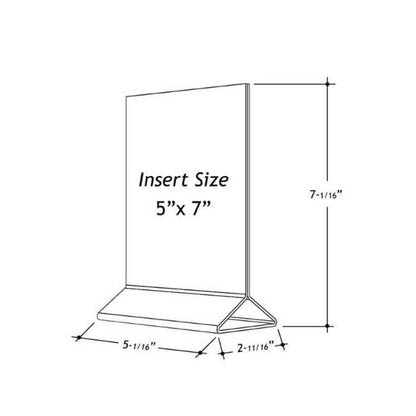 Megastore 5x7 Acrylic Top Loading Sign Holder - Image 2