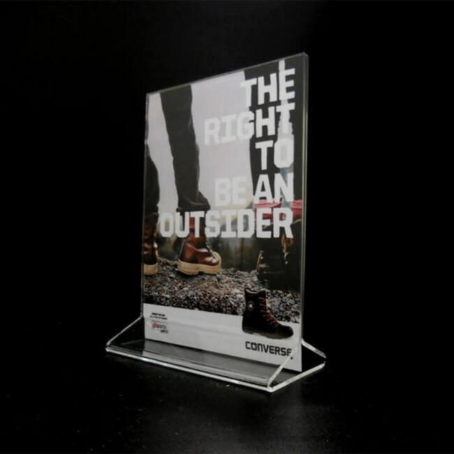 Megastore 5x7 Acrylic Top Loading Sign Holder - Image 1