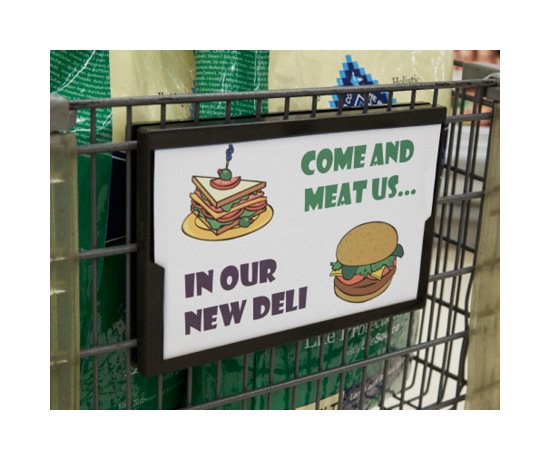 K-Ads® Shopping Cart Sign Frame - Image 1