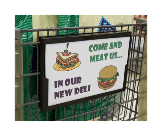 K-Ads® Shopping Cart Sign Frame - Image 1