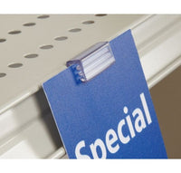 1" Gripper Shelf Channel Sign Holder