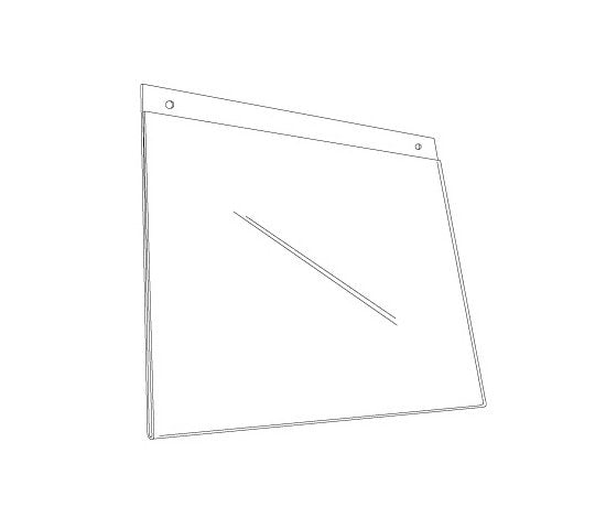 Acrylic Sign Holder with Holes - Image 2