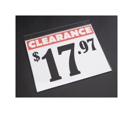 Acrylic Sign Holder with Holes - Image 1