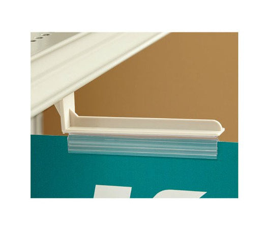 Magnetic Under-Shelf Gripper Sign Holder with Hinge - 0.100" to 0.250" - Image 1