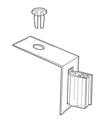 Perforated Shelf Gripper Flag Sign Holder - Pack of 100 - Image 2