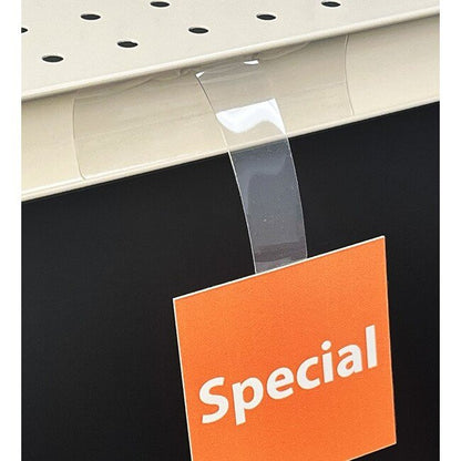 Channel Wobbler Sign Holder - Tapered Clear PVC - Image 1