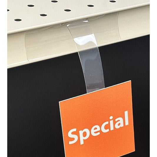 Channel Wobbler Sign Holder - Tapered Clear PVC - Image 1