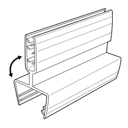 Durable Hinged Gripper Square Edge Sign Holder - Image 2