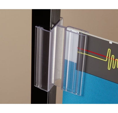 Durable Hinged Gripper Square Edge Sign Holder - Image 1