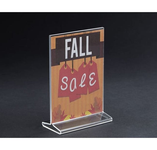4" Acrylic Top-Load Sign Holder - Image 1