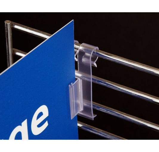 Flag Sign Holder for Wire Fixtures - Image 1