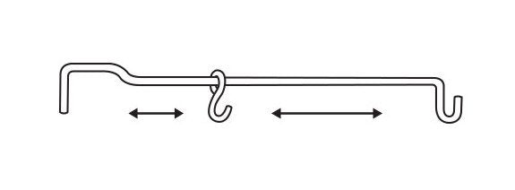 Adjustable Hook Aisle Sign Arm Hanger - Image 2