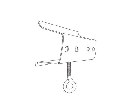 Heavy-Duty Metal Shelf Channel Adapter with Screw - Image 2