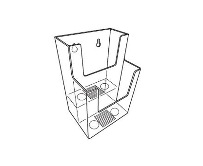 Dual-Level Brochure Display Stand - Image 2