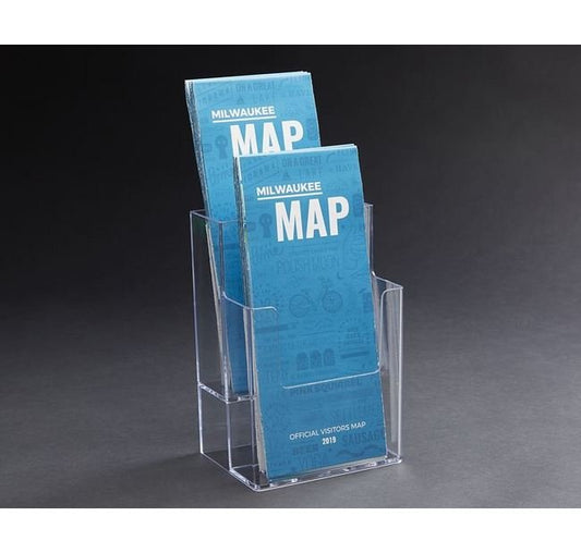 Dual-Level Brochure Display Stand - Image 1
