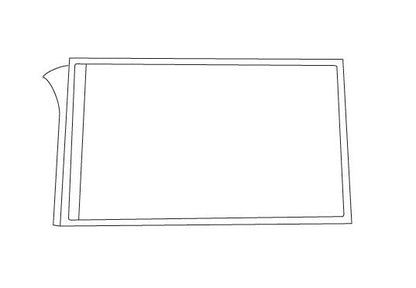 6" Clear Vinyl Pouch with Adhesive Backing - Image 2