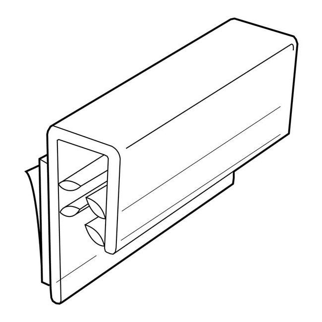 Heavy Duty Gripper Flush Sign Holder, 3" Length - Image 2