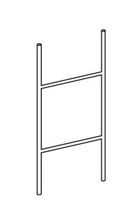 Heavy-Duty Galvanized Steel Outdoor Lawn Sign Frame - Image 2