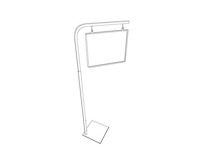 Adjustable 7" Frame Height Pallet Sign Holder - Image 2