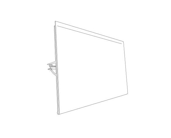 Clear Gripper Shelf Sign Holder/Protector - Image 2