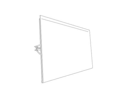 Clear Gripper Shelf Sign Holder/Protector - Image 2