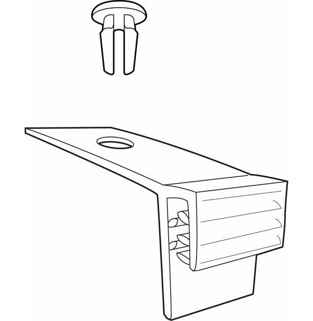 PVC Perf Shelf Gripper Flush Sign Holder - Image 2