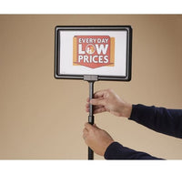 Adjustable Plastic Sign Frame with Telescopic Stem