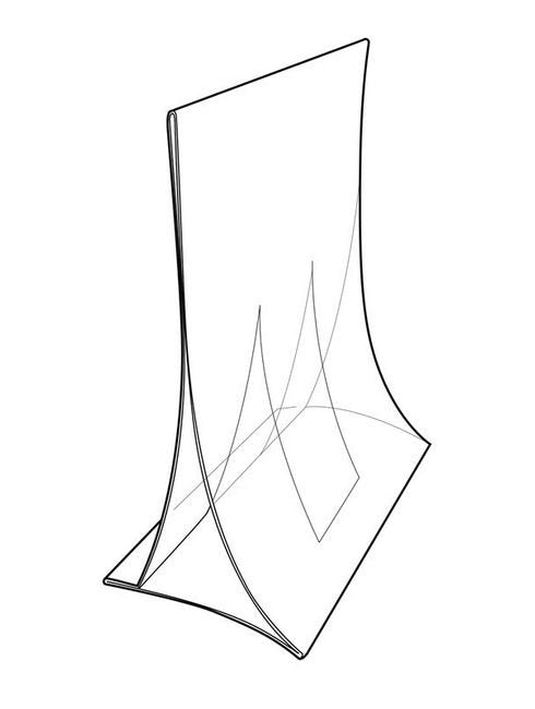 Clear PVC Slantback Fold-Up Sign Holder - Image 2