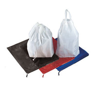 18 Inch White Polyethylene Material Handling Bag with Single Drawstring