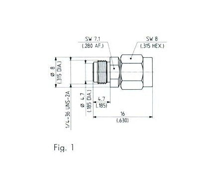 SK 2.9MM Precision Subminiature Launchers, Male Plug - Image 2