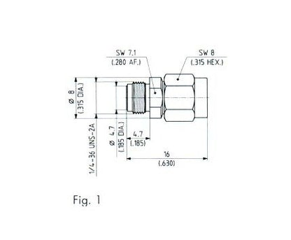 SK 2.9MM Precision Subminiature Launchers, Male Plug - Image 2