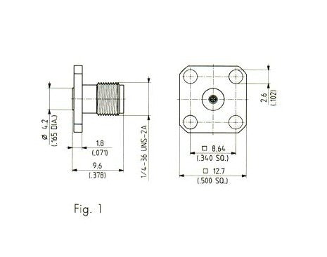 SK (2.9MM) Precision Subminiature Panel Launchers, Jack (Female) - Image 2