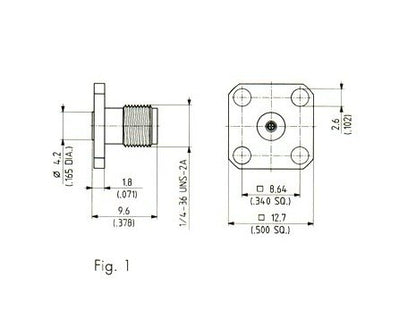 SK (2.9MM) Precision Subminiature Panel Launchers, Jack (Female) - Image 2